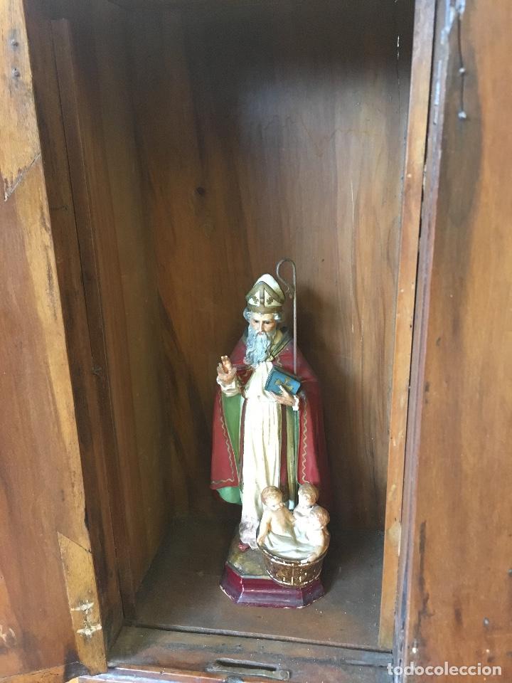Antig&uuml;edades: Limosnero nogal con San Nicol&aacute;s - Foto 3