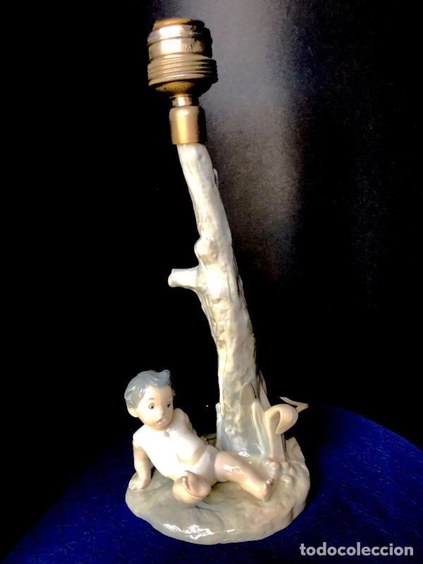 Antig&uuml;edades: REF: PP111 &ldquo;L&Aacute;MPARA NI&Ntilde;O JUGANDO&rdquo; LLADR&Oacute; - Foto 1