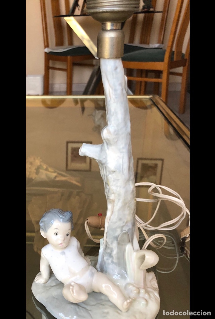 Antig&uuml;edades: REF: PP111 &ldquo;L&Aacute;MPARA NI&Ntilde;O JUGANDO&rdquo; LLADR&Oacute; - Foto 2