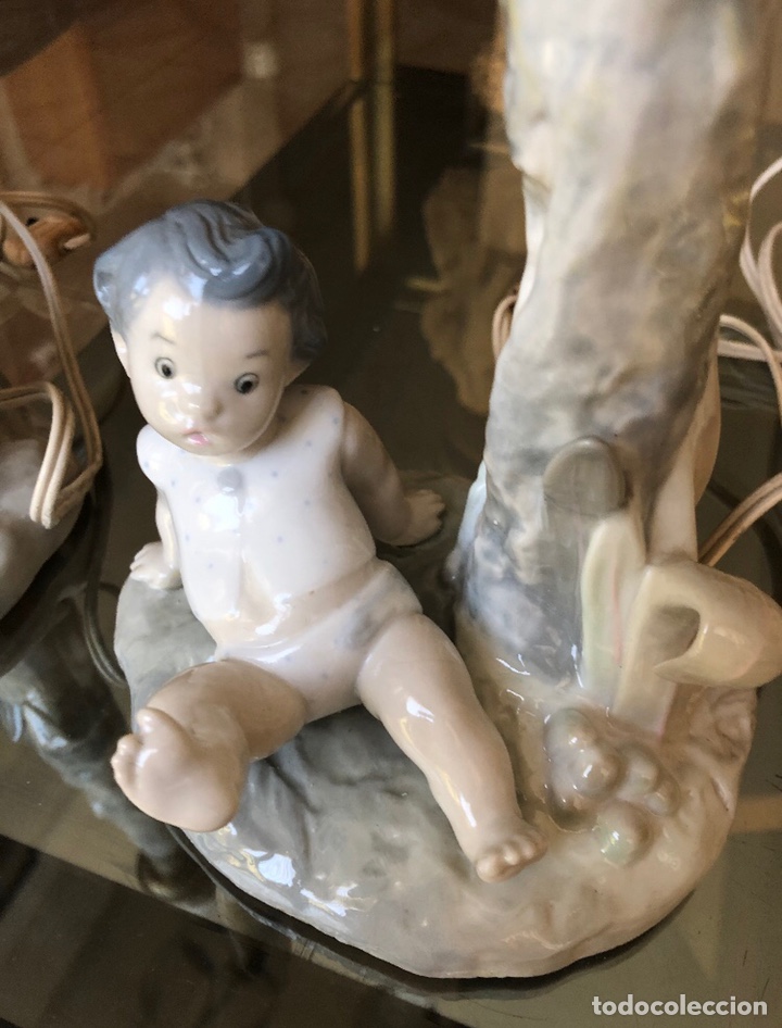 Antig&uuml;edades: REF: PP111 &ldquo;L&Aacute;MPARA NI&Ntilde;O JUGANDO&rdquo; LLADR&Oacute; - Foto 3