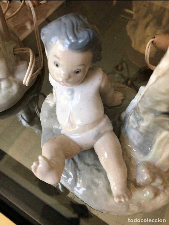 Antig&uuml;edades: REF: PP111 &ldquo;L&Aacute;MPARA NI&Ntilde;O JUGANDO&rdquo; LLADR&Oacute; - Foto 4