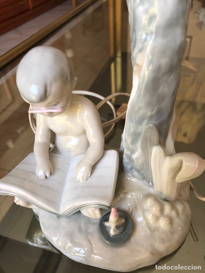 Antig&uuml;edades: REF: PP112 &ldquo;L&Aacute;MPARA NI&Ntilde;O LEYENDO&rdquo; LLADR&Oacute; - Foto 2