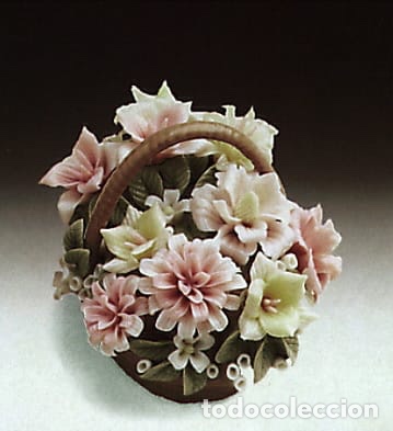 Antig&uuml;edades: REF: 01001294 &ldquo;CESTA DE FLORES N&ordm; 4A&rdquo; LLADR&Oacute; - Foto 1