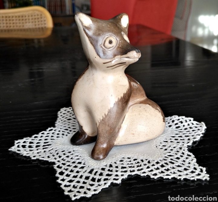 Antig&uuml;edades: FIGURA MAPACHE PORCELANA - Foto 2