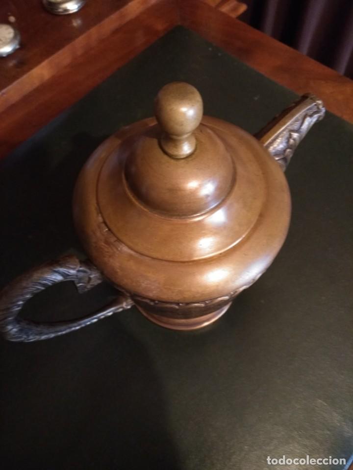 Antig&uuml;edades: Cafetera-Tetera en metal - Foto 2