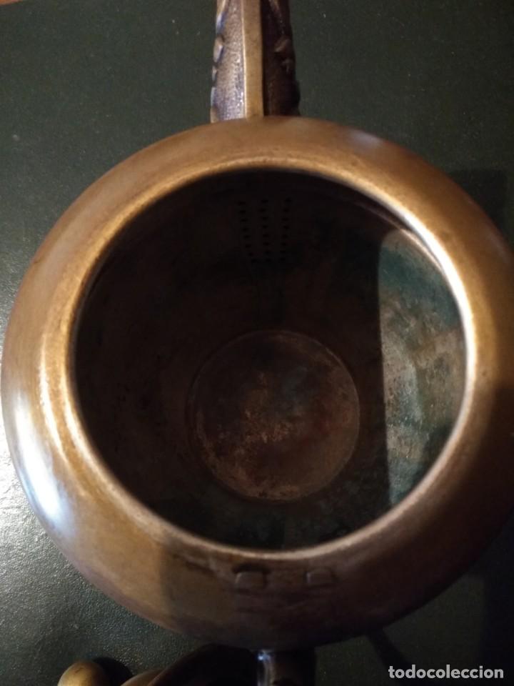 Antig&uuml;edades: Cafetera-Tetera en metal - Foto 6