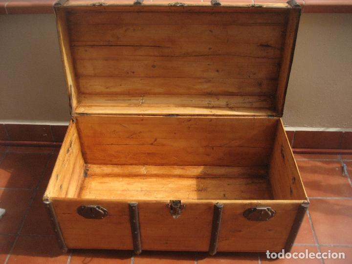 Antig&uuml;edades: Baul Antiguo restaurado. Tronc, Trunk - Foto 4