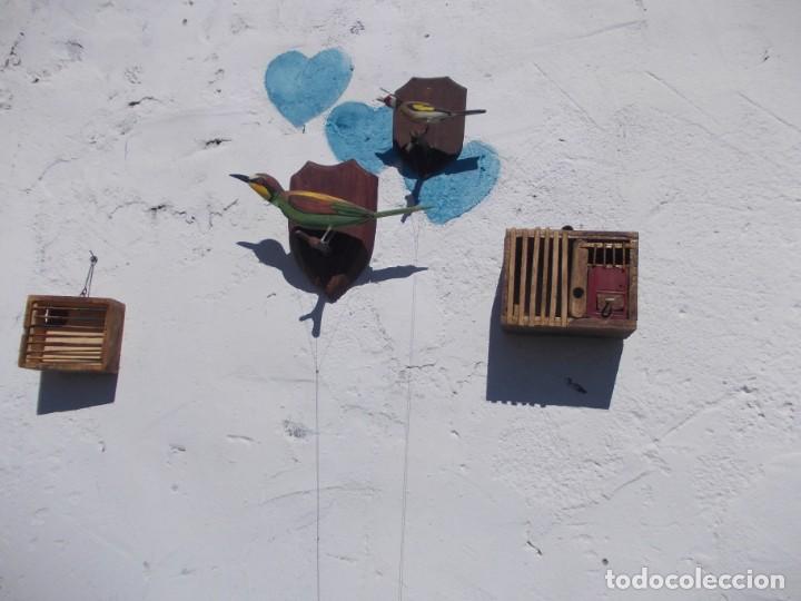 Antig&uuml;edades: jaula de madera decoracion - Foto 4