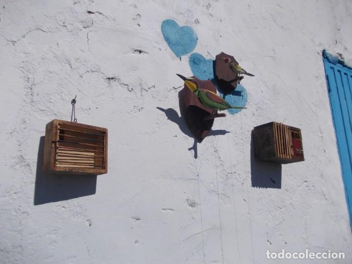 Antig&uuml;edades: jaula de madera decoracion - Foto 5