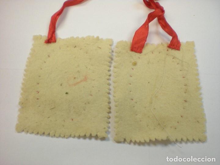 Antig&uuml;edades: ESCAPULARIO DE TELA 7X9CM - Foto 2