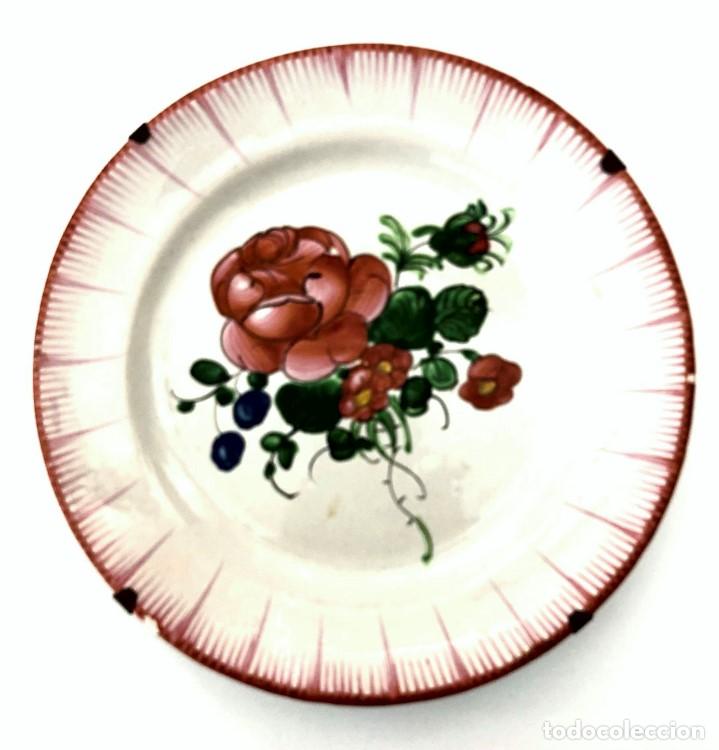 Antig&uuml;edades: PLATO DE LA SERIE - FLORES ALEMANAS - - Foto 1