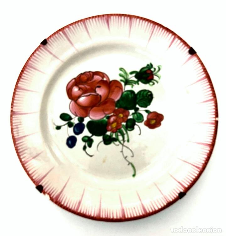 Antig&uuml;edades: PLATO DE LA SERIE - FLORES ALEMANAS - - Foto 4
