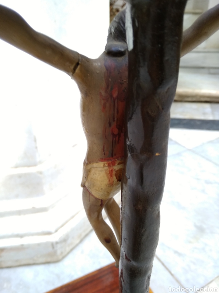 Antig&uuml;edades: Cristo crucificado siglo XIX - Foto 6