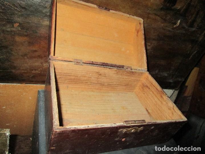 Antigüedades: arca madera muy antigua pequeña ideal para guardar antiguedades etc - Foto 19 - 231263685