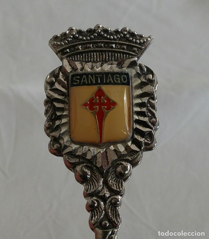Antig&uuml;edades: Cucharilla de alpaca de Santiago - Foto 3