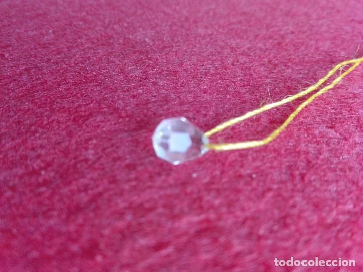 Antiquit&eacute;s: COLGANTE PEQUE&Ntilde;O - LAGRIMA DE CRISTAL TALLADO FACETADO