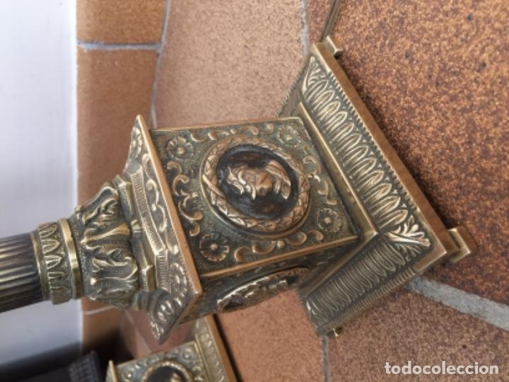 Antig&uuml;edades: ANTIGUOS QUINQU&Eacute;S EN BRONCE SIGLO XIX - Foto 7