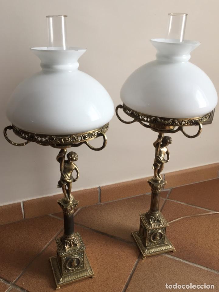 Antig&uuml;edades: ANTIGUOS QUINQU&Eacute;S EN BRONCE SIGLO XIX - Foto 9