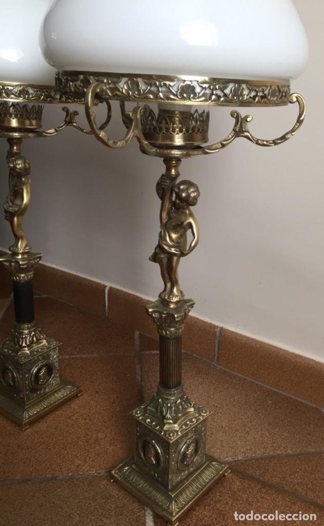 Antig&uuml;edades: ANTIGUOS QUINQU&Eacute;S EN BRONCE SIGLO XIX - Foto 10