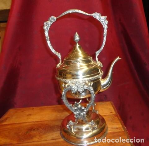 Antig&uuml;edades: Tetera, cafetera con mechero calentador - Foto 1