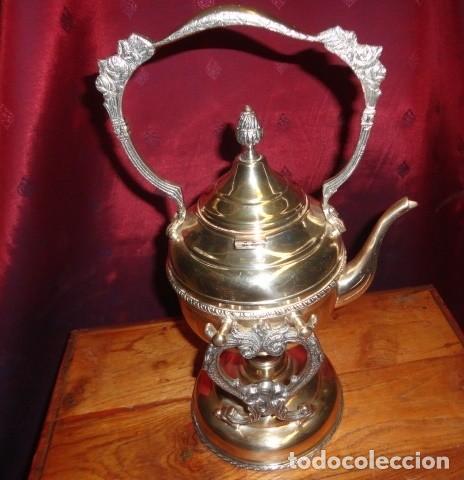 Antig&uuml;edades: Tetera, cafetera con mechero calentador - Foto 4