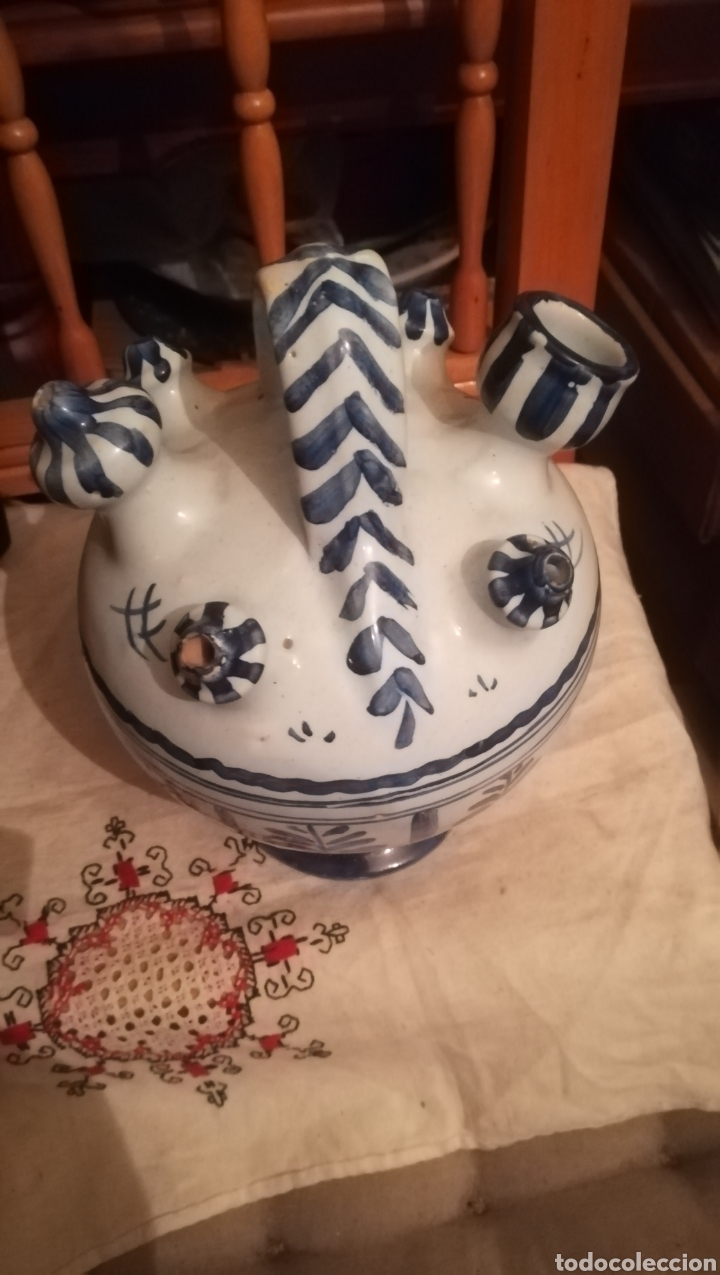 Antig&uuml;edades: Antiguo botijo de Talavera - Foto 3
