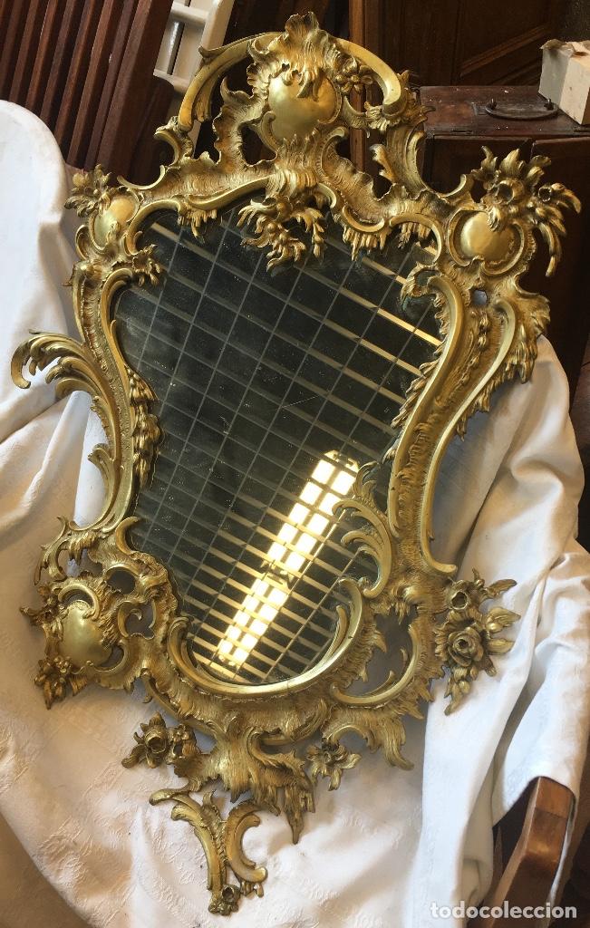 Antig&uuml;edades: Cornucopia de bronce dorado rococ&oacute; - Foto 1