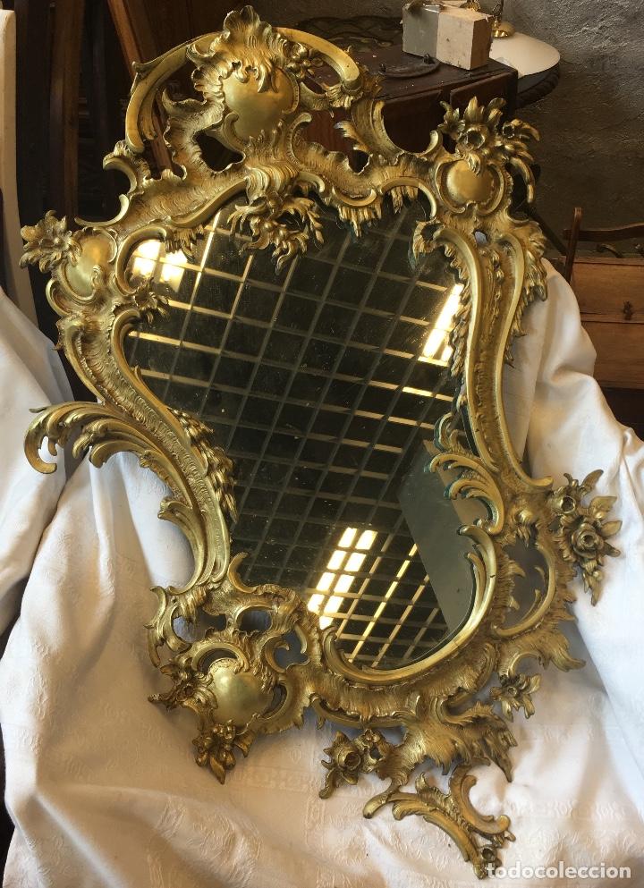 Antig&uuml;edades: Cornucopia de bronce dorado rococ&oacute; - Foto 3