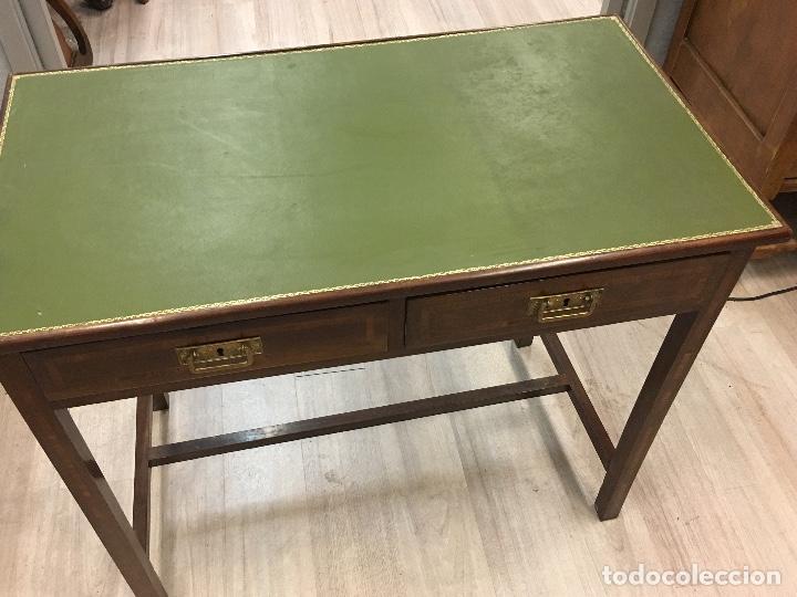 Antig&uuml;edades: Precioso escritorio con marqueter&iacute;a - Foto 2