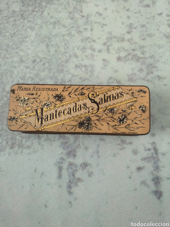 Antig&uuml;edades: Lata mantecadas salinas - Foto 1