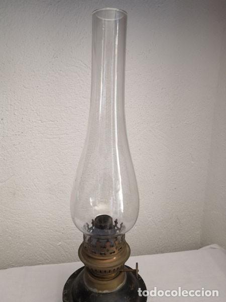 Antig&uuml;edades: ANTIGUO QUINQU&Eacute; DE HOJALATA COMPLETO - Foto 2