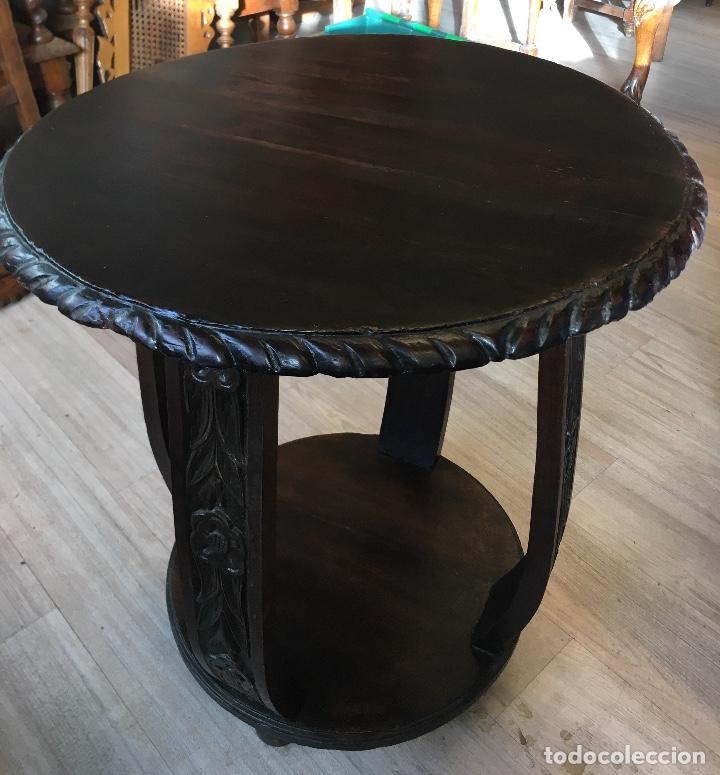 Antig&uuml;edades: Mesa circular a&ntilde;os 20 - Foto 2
