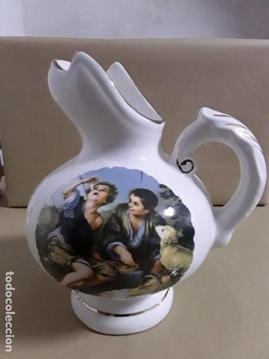 Antig&uuml;edades: Conjunto jarra y vasos porcelana - Foto 2