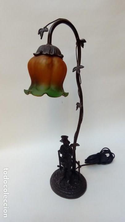Antig&uuml;edades: lampara de mesa - Foto 3
