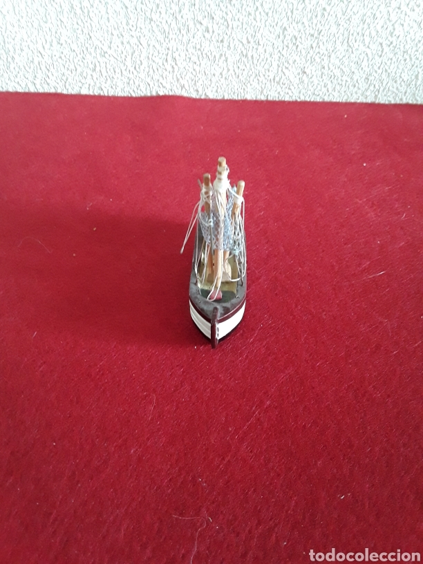 Antig&uuml;edades: Barco pesquero de madera hecho a mano - Foto 2