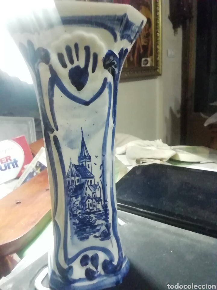 Antig&uuml;edades: Pareja de jarrones deft blue - Foto 3