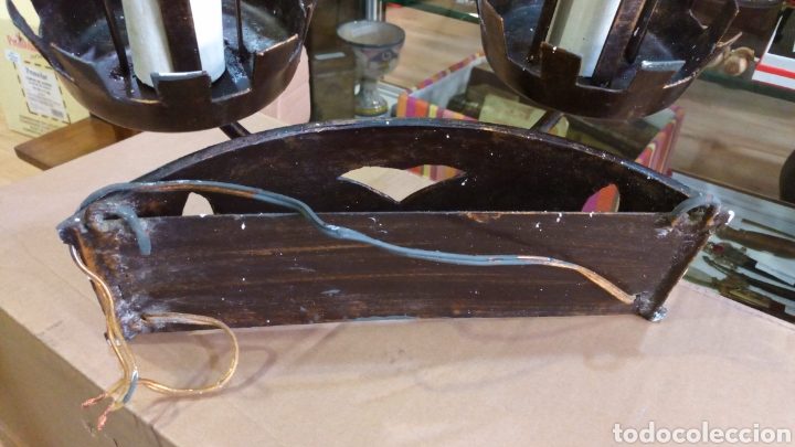 Antig&uuml;edades: Dos apliques de hierro con est&eacute;tica medieval - Foto 6