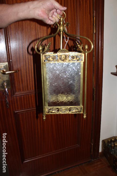 Antig&uuml;edades: FAROL DE BRONCE A&Ntilde;OS 30-40 - Foto 1