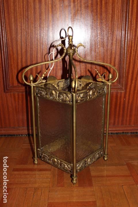 Antig&uuml;edades: FAROL DE BRONCE A&Ntilde;OS 30-40 - Foto 2