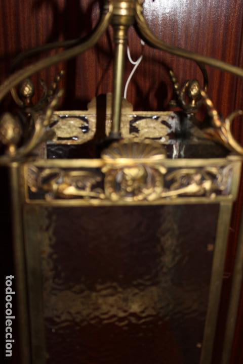 Antig&uuml;edades: FAROL DE BRONCE A&Ntilde;OS 30-40 - Foto 4