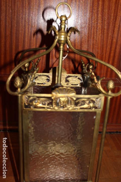 Antig&uuml;edades: FAROL DE BRONCE A&Ntilde;OS 30-40 - Foto 5