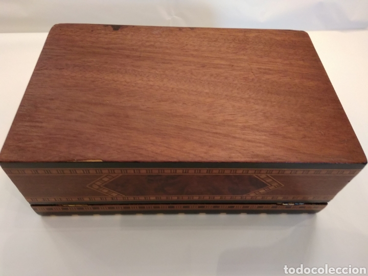 Antig&uuml;edades: Caja de taracea siglo XIX - Foto 4