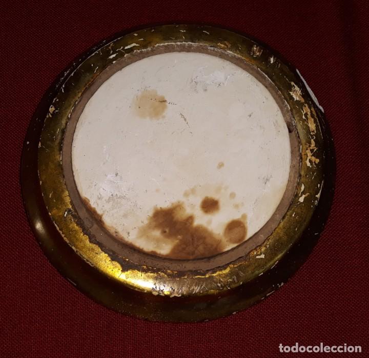 Antig&uuml;edades: PIE DE URNA POLICROMADA SIGLO XIX - Foto 2
