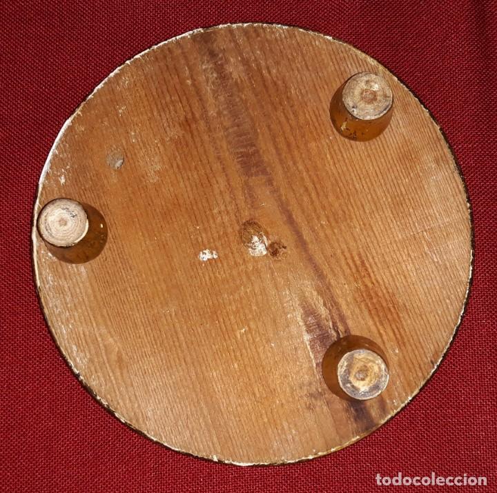 Antig&uuml;edades: PIE DE URNA POLICROMADA SIGLO XIX - Foto 4