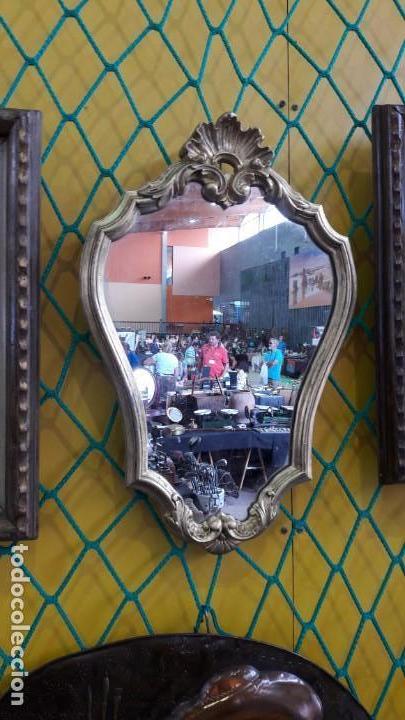 Antig&uuml;edades: antiguo espejo pan de oro - Foto 1