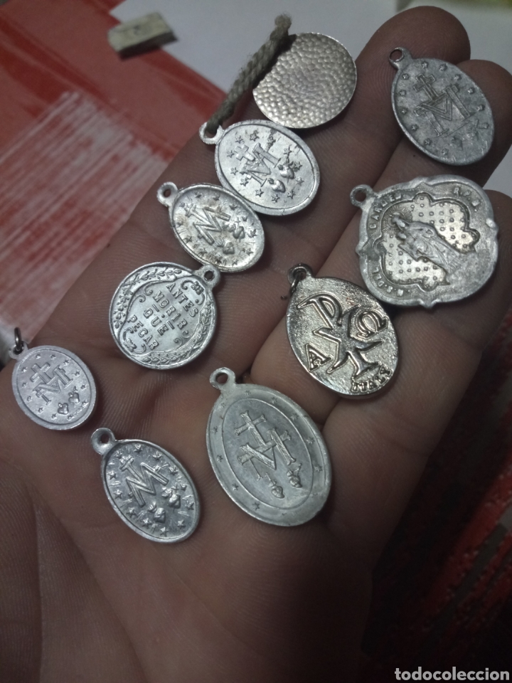 Antig&uuml;edades: LOTE DE MEDALLAS RELIGIOSAS - Foto 4