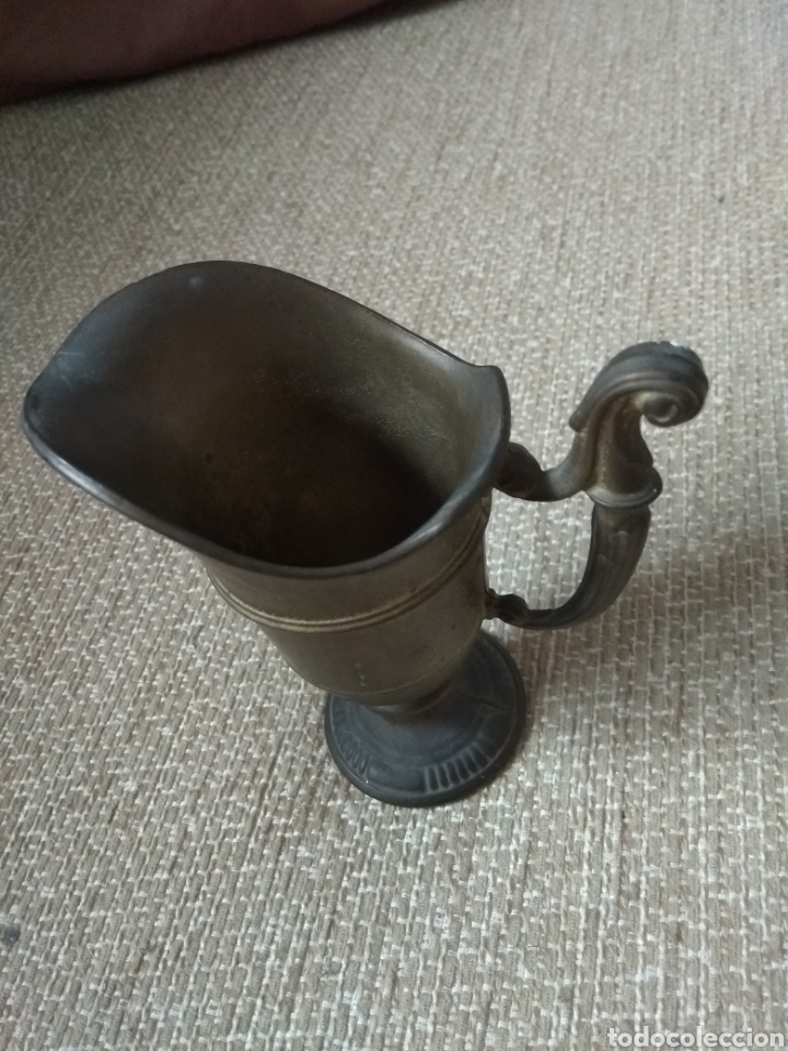 Antig&uuml;edades: Jarra de cobre o similar. 11 cms - Foto 2