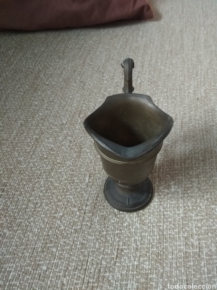 Antig&uuml;edades: Jarra de cobre o similar. 11 cms - Foto 4