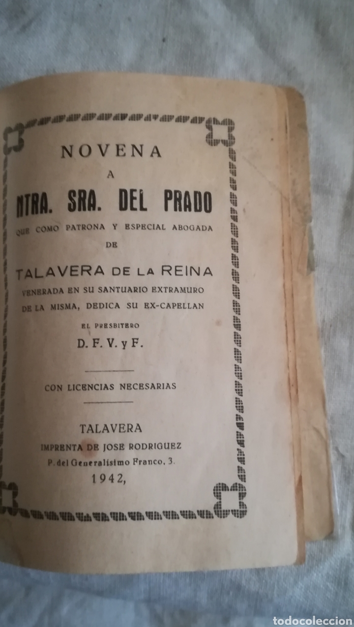 Antig&uuml;edades: Novena a NTRA. SRA. DEL Prado, de 1942 - Foto 4