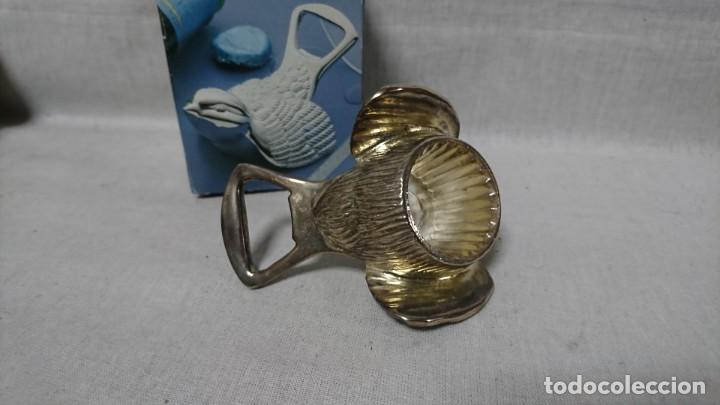 Antig&uuml;edades: ABREBOTELLAS SILVERPLATED FORMA DE PAJARO - Foto 4
